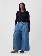 Gap Blue DÔEN High Waisted Wide Leg Denim Trousers - Image 5 of 5