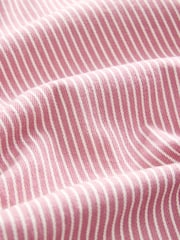 Pink Stripe 100% Cotton Denim Midi Skirt - Image 6 of 6