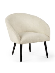 Julian Bowen Cream Amari Boucle Accent Chair - Image 2 of 5