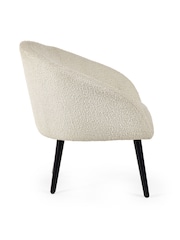 Julian Bowen Cream Amari Boucle Accent Chair - Image 4 of 5