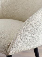Julian Bowen Cream Amari Boucle Accent Chair - Image 5 of 5