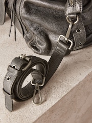 Black Large Washed Grab Bag - Image 5 of 7