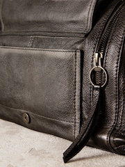 Black Large Washed Grab Bag - Image 6 of 7
