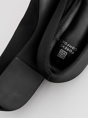 Black Forever Comfort® Square Toe Jewel Ballerina Shoes - Image 7 of 8
