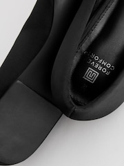 Black Forever Comfort® Square Toe Jewel Ballerina Shoes - Image 8 of 8