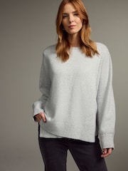 Grey Maternity Nursing Jumper - Image 3 of 8