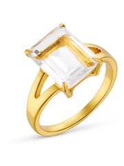 Orelia London 18k Gold Plating Semi Precious Claw Set Ring - Image 2 of 2