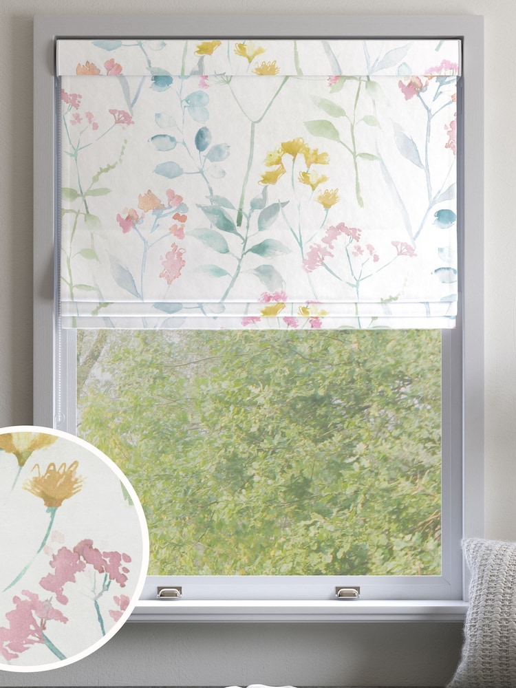 Multi Isla Floral Made to Measure 100% Cotton Roman Blind - Image 1 of 6