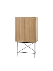Gallery Home Smoked Dalry 2 Door Cocktail Cabinet - Image 6 of 8