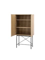 Gallery Home Smoked Dalry 2 Door Cocktail Cabinet - Image 7 of 8