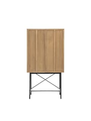 Gallery Home Smoked Dalry 2 Door Cocktail Cabinet - Image 8 of 8