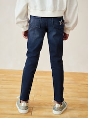 Blue Denim Butterfly Sequin Skinny Jeans (3-16yrs) - Image 3 of 8