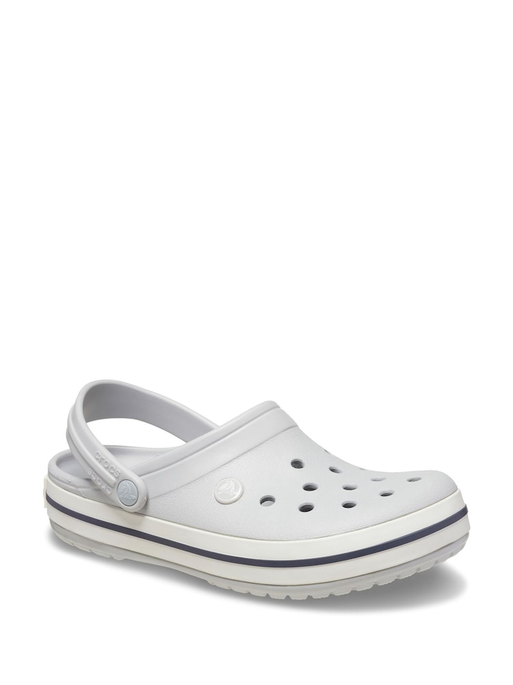 Crocs Grey Adults Crocband Clogs - Image 2 of 6