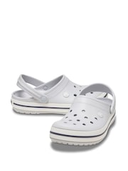 Crocs Grey Adults Crocband Clogs - Image 3 of 6