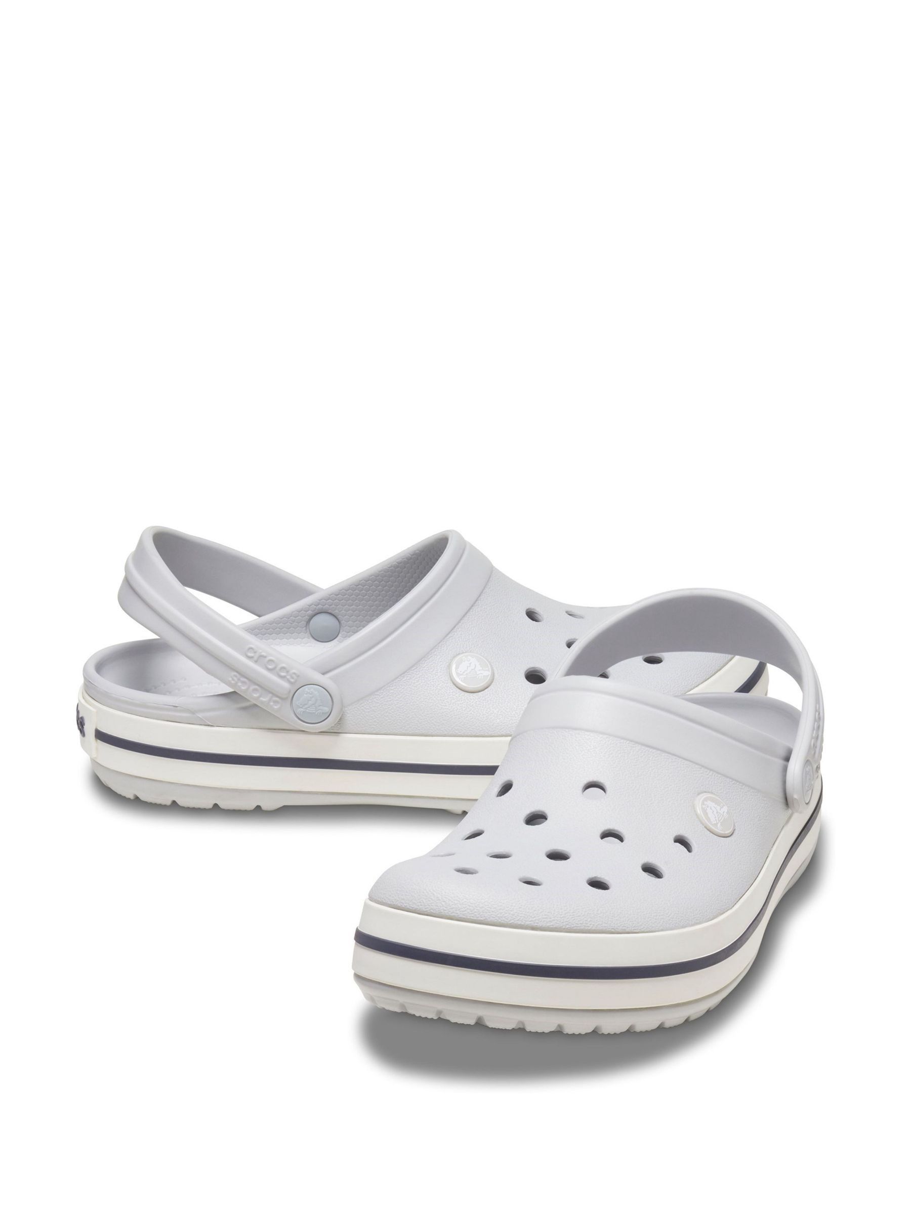 Buy Crocs Light Grey Adults Crocband Clogs from the Next UK online shop