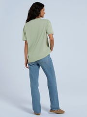 Animal Green Womens Leena Boxy 100% Cotton T-Shirt - Image 2 of 8