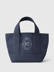 Gap Navy Blue DÔEN Vegan Suede Logo Tote Bag - Image 1 of 3