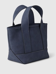 Gap Navy Blue DÔEN Vegan Suede Logo Tote Bag - Image 3 of 3