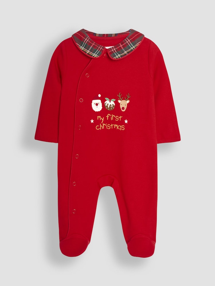 JoJo Maman Bébé geruite My First Christmas babypyjama - Image 3 of 5