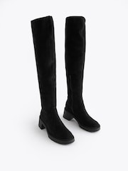 Black Forever Comfort® Over The Knee Sock Boots - Image 3 of 7