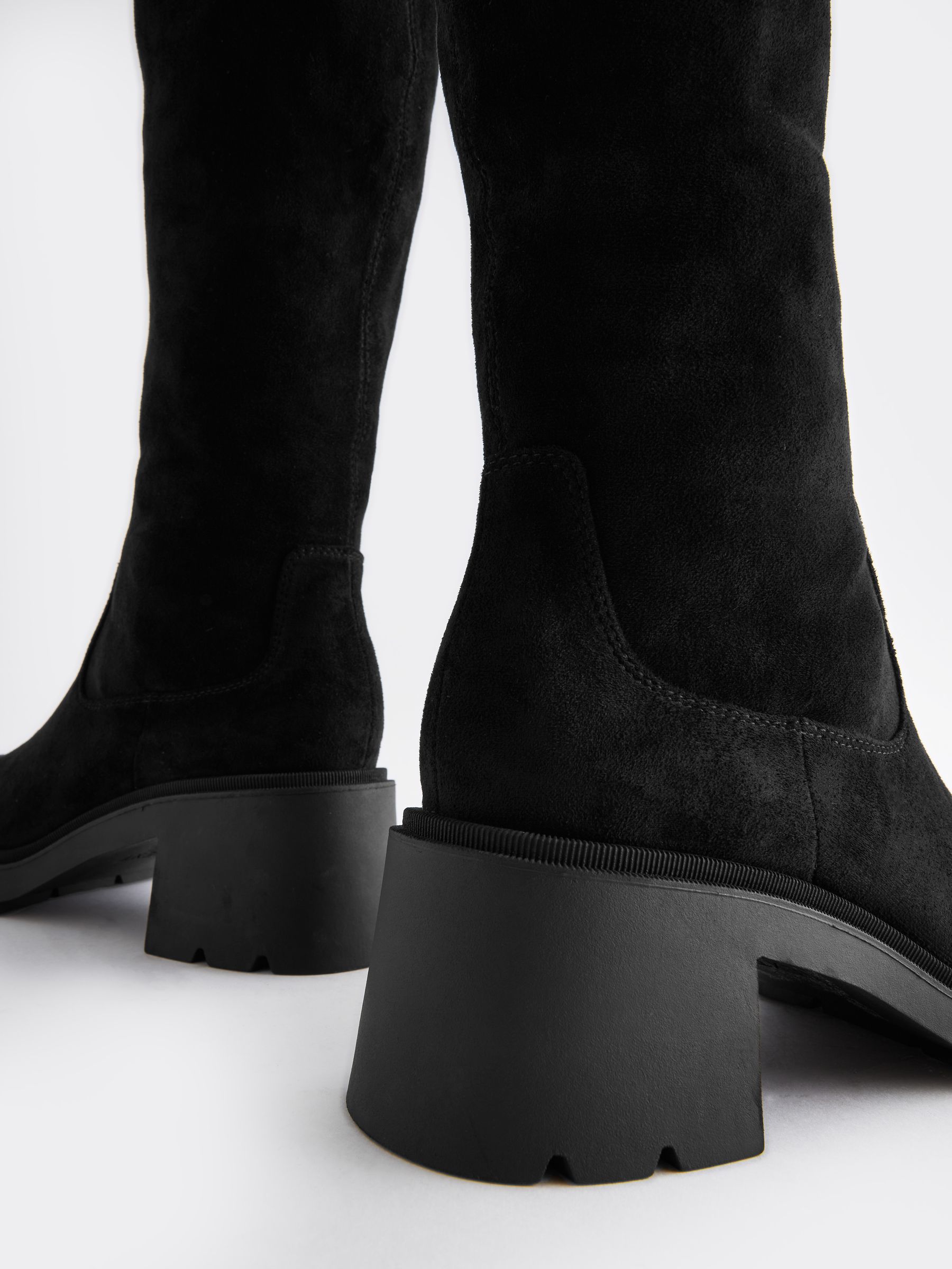 Buy Black Forever Comfort Over The Knee Sock Boots from Next Luxembourg
