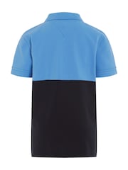 modra - Tommy Hilfiger z izrazitim barvnim vzorcem Polo Top - Slika 5 iz 6
