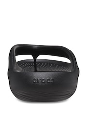 Crocs Black Mellow Recovery Flip Flops - Image 4 of 4