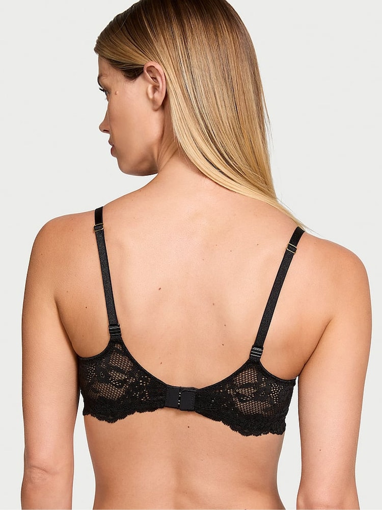 Victoria's Secret Black Unlined Balcony Lace Bra - Image 2 of 5