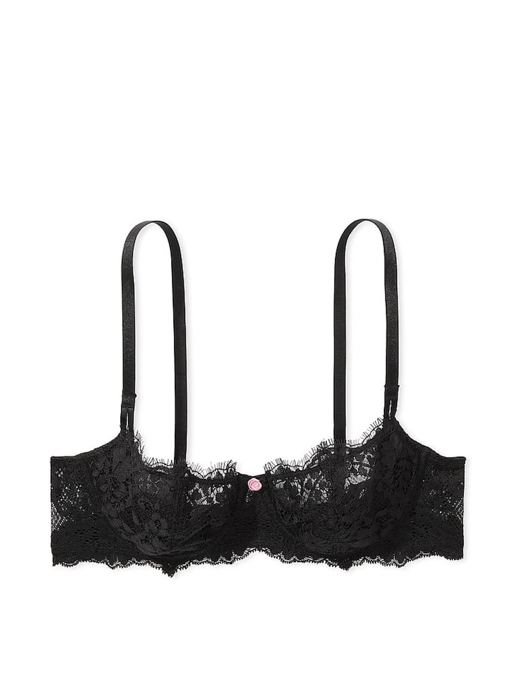 Victoria's Secret Black Unlined Balcony Lace Bra - Image 3 of 5
