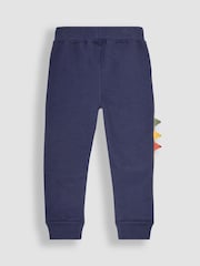 JoJo Maman Bébé Navy Blue TRex Appliqué Pet in Pocket Joggers - Image 2 of 4