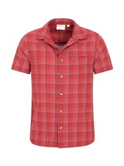 Mountain Warehouse Red 100% Organic Cotton Holiday Mens Short Sleeve Shirt - Image 5 of 5