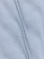 River Island Blue Girls High Neck Rib Tank - Image 3 of 3