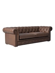 Halo Brown Gainsborough Leather 3 Seater Sofa - Image 10 of 14