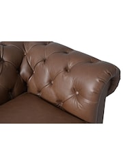 Halo Brown Gainsborough Leather 3 Seater Sofa - Image 11 of 14