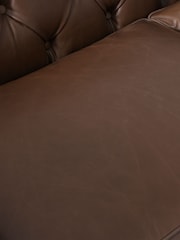 Halo Brown Gainsborough Leather 3 Seater Sofa - Image 12 of 14