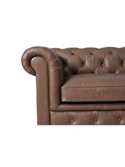 Halo Brown Gainsborough Leather 3 Seater Sofa - Image 13 of 14