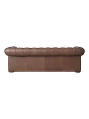 Halo Brown Gainsborough Leather 3 Seater Sofa - Image 8 of 14