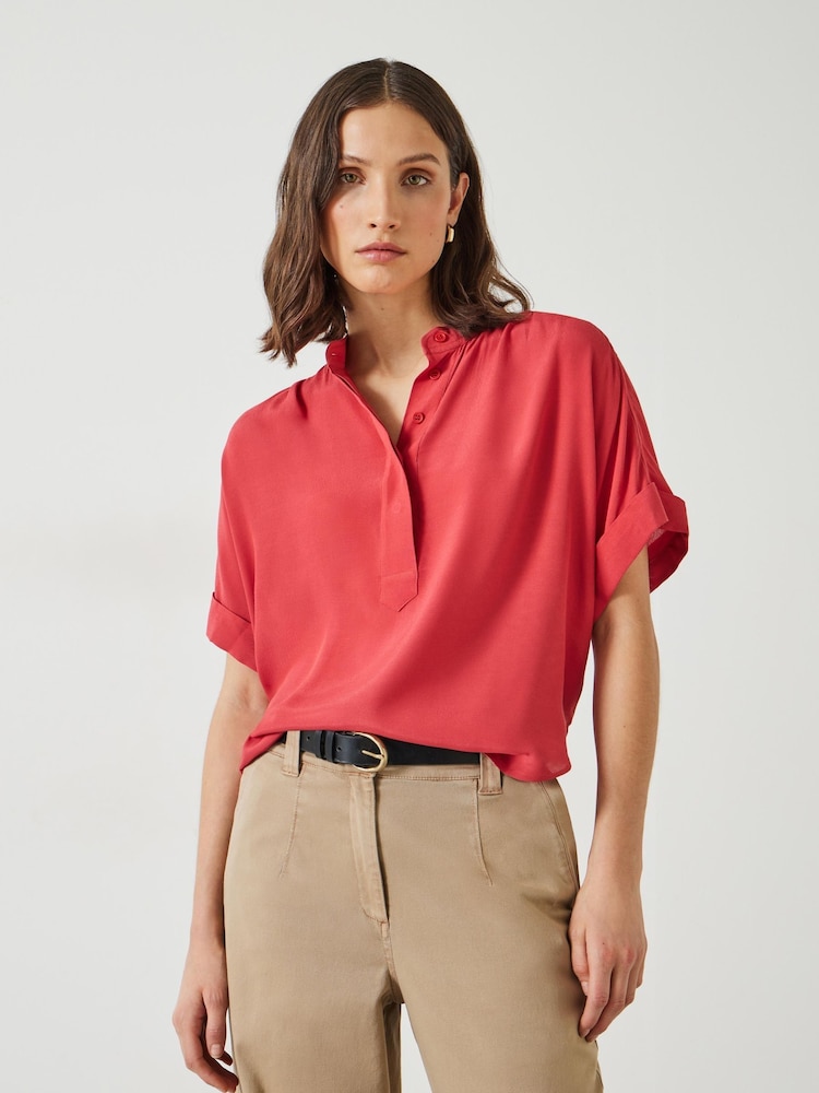 Rot - Hush Anika Kurzärmelige Bluse - Bild 1 von 5 Rot - Hush Anika Kurzärmelige Bluse - Bild 1 von 5