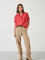 Rot - Hush Anika Kurzärmelige Bluse - Bild 2 von 5