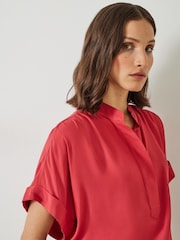 Rot - Hush Anika Kurzärmelige Bluse - Bild 4 von 5