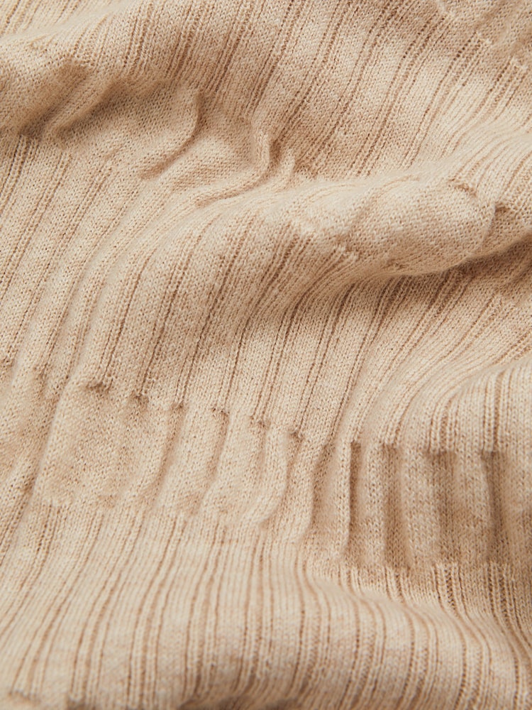 Reiss Stone Lily Ribbed Crew Neck Top - Image 5 of 5