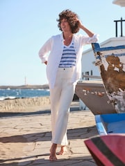 FatFace Breton Blue Stripe Knitted Tank - Image 5 of 10