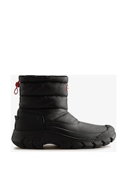 Hunter Mens Intrepid Short Snow Black Boots - Image 1 of 4