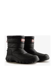 Hunter Mens Intrepid Short Snow Black Boots - Image 2 of 4