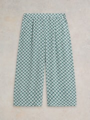 White Stuff Blue Lisette Crinkle Culottes - Image 5 of 7