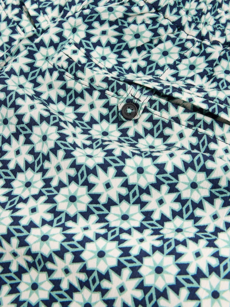 White Stuff Blue Lisette Crinkle Culottes - Image 7 of 7
