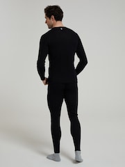 Mountain Warehouse Black Merino Mens Round Neck Thermal Top - Image 2 of 3