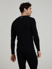 Mountain Warehouse Black Merino Mens Round Neck Thermal Top - Image 3 of 3