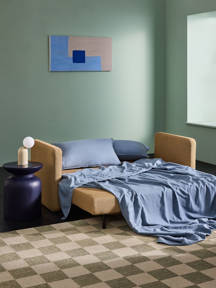 MADE.COM Caramel Pax Boucle Haru 2 Seater Sofa Bed - Image 2 of 4