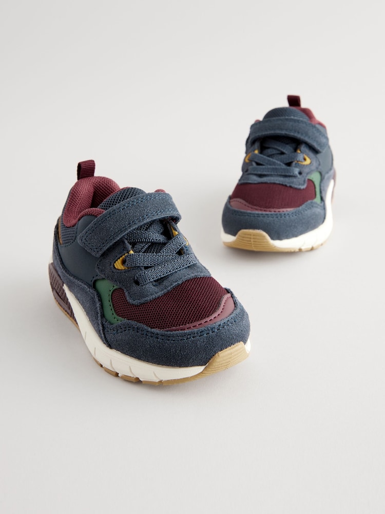 Mehrfarbig/Farbblockdesign - Elastischer Sportschuh mit Schnürung - Bild 1 von 6 Mehrfarbig/Farbblockdesign - Elastischer Sportschuh mit Schnürung - Bild 1 von 6